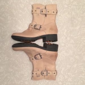 Harley-Davidson Tan Leather Buckle Boots